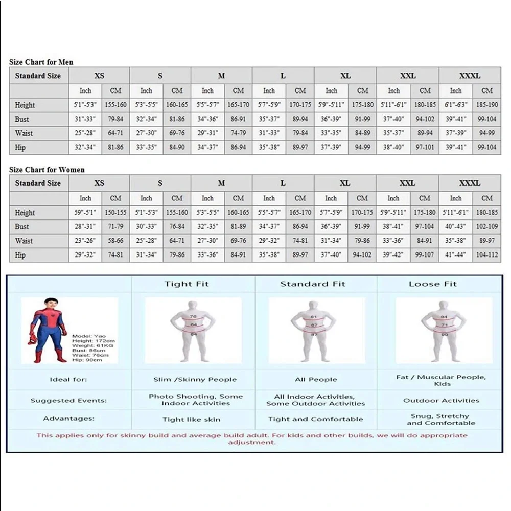 Spider-Man Unisex Spandex Costumes Adult 3D - Picture 11 of 11